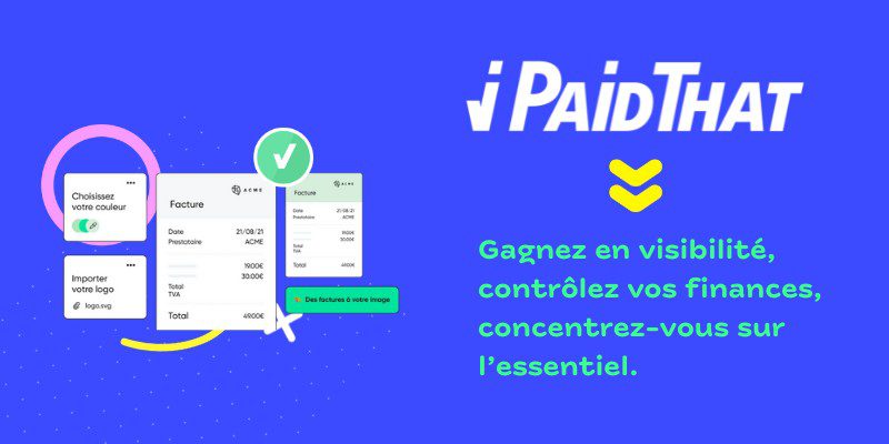 Avec iPaidThat, gagnez en visibilité, contrôlez vos finances, concentrez-vous sur l'essentiel.